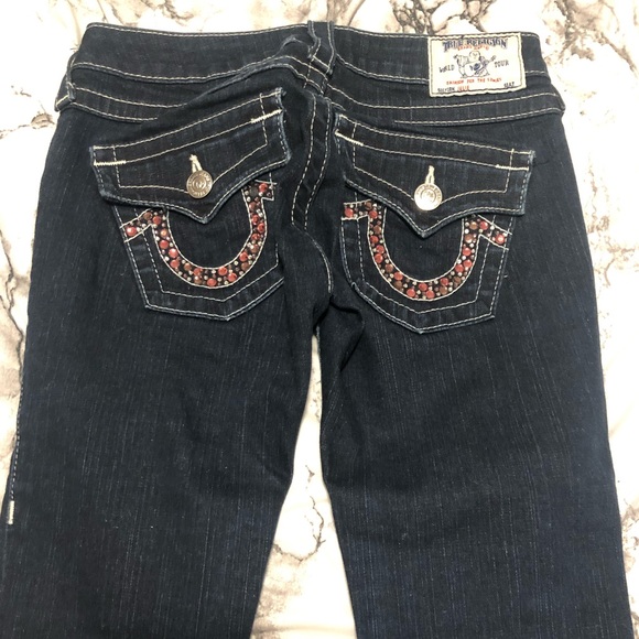 True religion jeans, pink crystals design - Picture 2 of 3